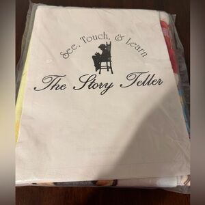 THE STORY TELLER DRESS UP BEAR BOOK SET FELT SEE TOUCH LISTEN UNCUT